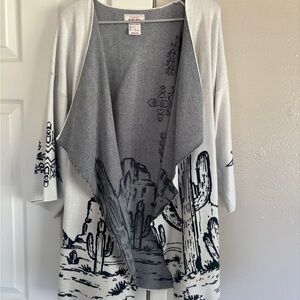 Ariat Gray and Black Desert Cardigan